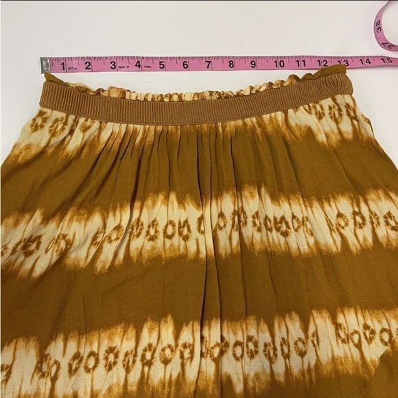 H&m Yellow Tie Dye Skirt Size 8 - Picture 4 of 7
